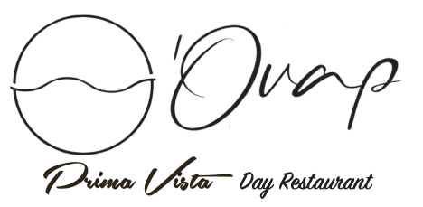 Brand logo featuring a circular emblem with a wavy line inside, followed by flowing cursive branding and the text 'Divan Vesta - Day Restaurant'.